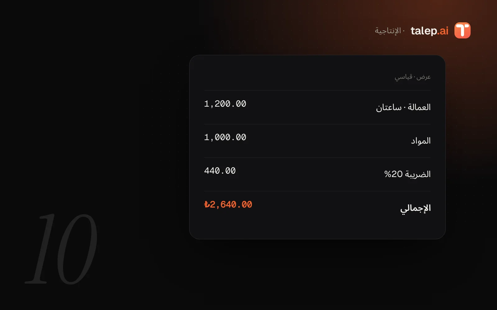 دليل إعداد عرض السعر لمزودي الخدمات (شامل الضريبة وغير شامل)